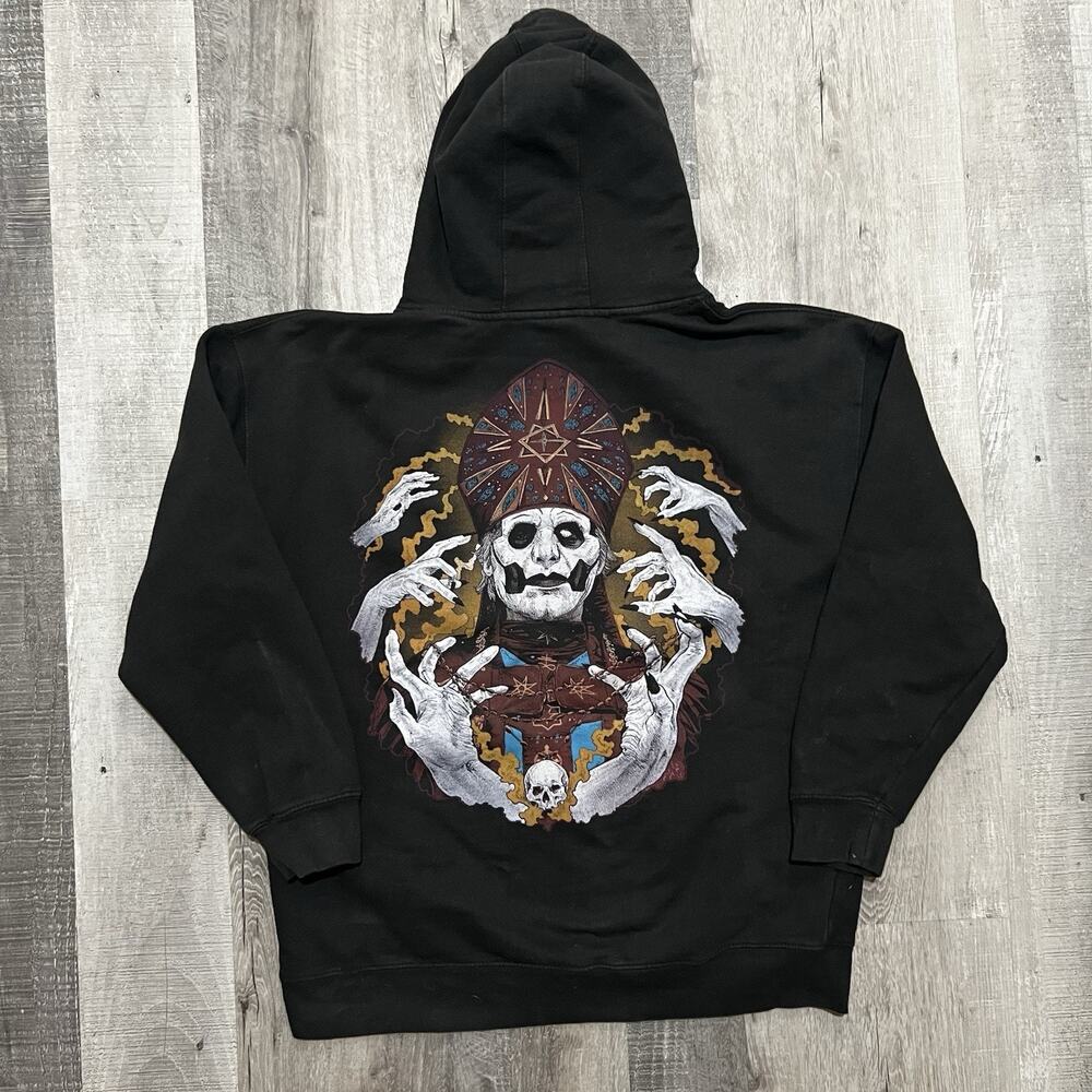 GHOST Papa Nihil Emeritus Zero Metal Band Concert Tour Pullover Hoodie Size L